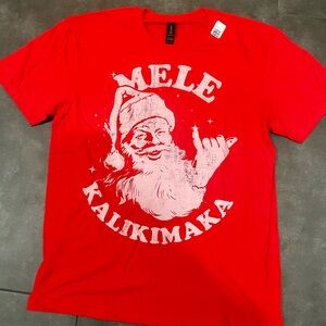 Men’s Mele Kalikimaka t-shirt (large) - never worn